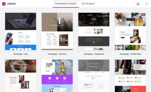 Elementor Pre Build Templates